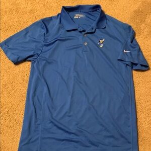 Nike Disney Mickey Mouse Blue Men's Polo Golf Shirt Size L Large